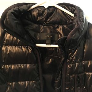J Crew shiny puffer jacket XXS